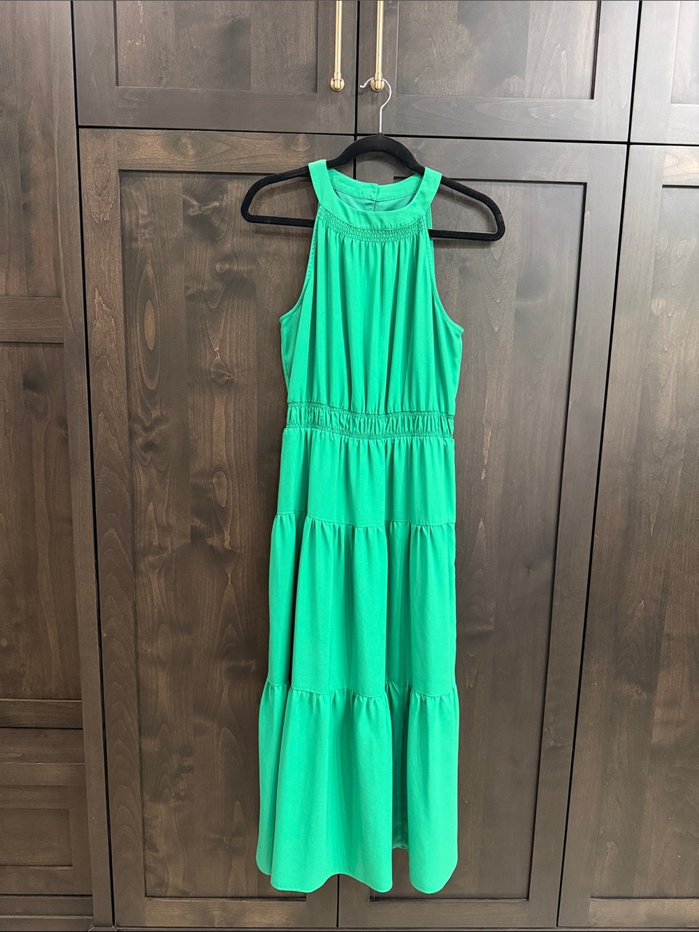Ann Taylor Emerald Green Sleeveless Dress